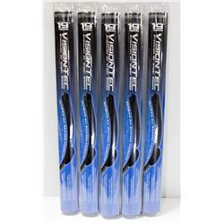 CASE OF 5 NEW 19" VISION TEC  WIPER BLADES