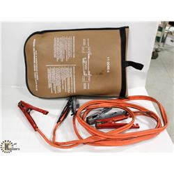 BOOSTER CABLES WITH VELCRO BACKED STORAGE BAG