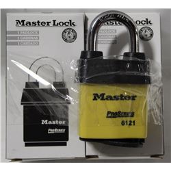 LOT OF 2 NEW MASTERLOCK PROSERIES KEYED LOCKS
