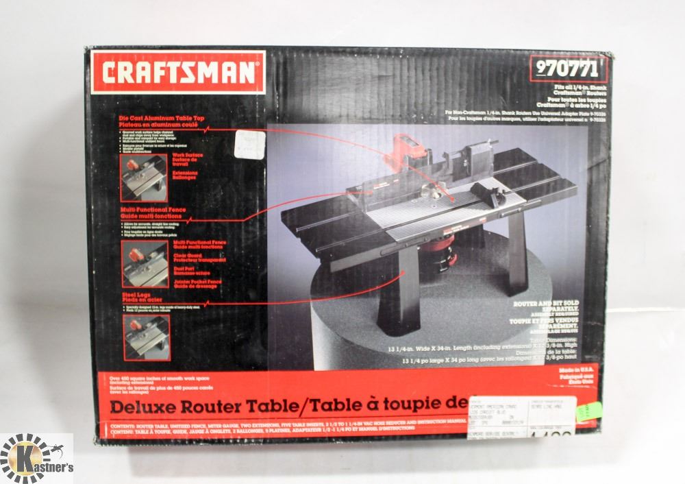 CRAFTSMAN DELUXE ROUTER TABLE