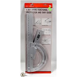4 IN 1 PROTRACTOR AND SAW GUIDE