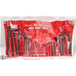 25PC HEX KEY SET
