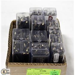 HEAVY DUTY DRILL BITS ASSORTED SIZES 12 PACKS