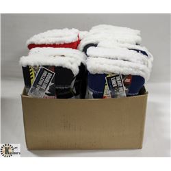 HEAVY PILE LINED LEATHER WORK GLOVES-2 DOZEN