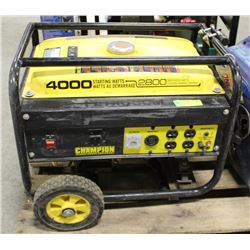 CHAMPION 4000W GENERATOR.