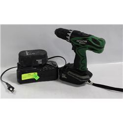 HITACHI 1/2" CORDLESS DRILL. WITH CHARGER
