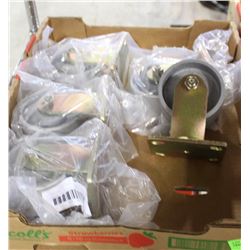 SET OF 5 HEAVY DUTY STEEL CASTOR WHEELS