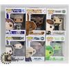 Image 1 : LOT OF 6 ASSORTED FUNKO POP VINYL FIGURES.