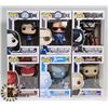 Image 1 : LOT OF 6 ASSORTED FUNKO POP VINYL FIGURES.