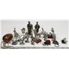 Image 1 : BOX OF ASSORTED PEWTER & CRYSTAL ORNAMENTS
