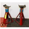 Image 1 : LOT OF 2 JACK STANDS (UP TO 1350KG)