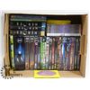 Image 1 : BOX OF ABOUT 100 DVDS INCL HEROES SEASON SETS 1-3,