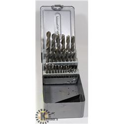 29 PIECE HIGH SPEED STEEL DRILL BIT SET.