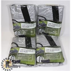 LOT OF 4 TIRE STORAGE BAGS