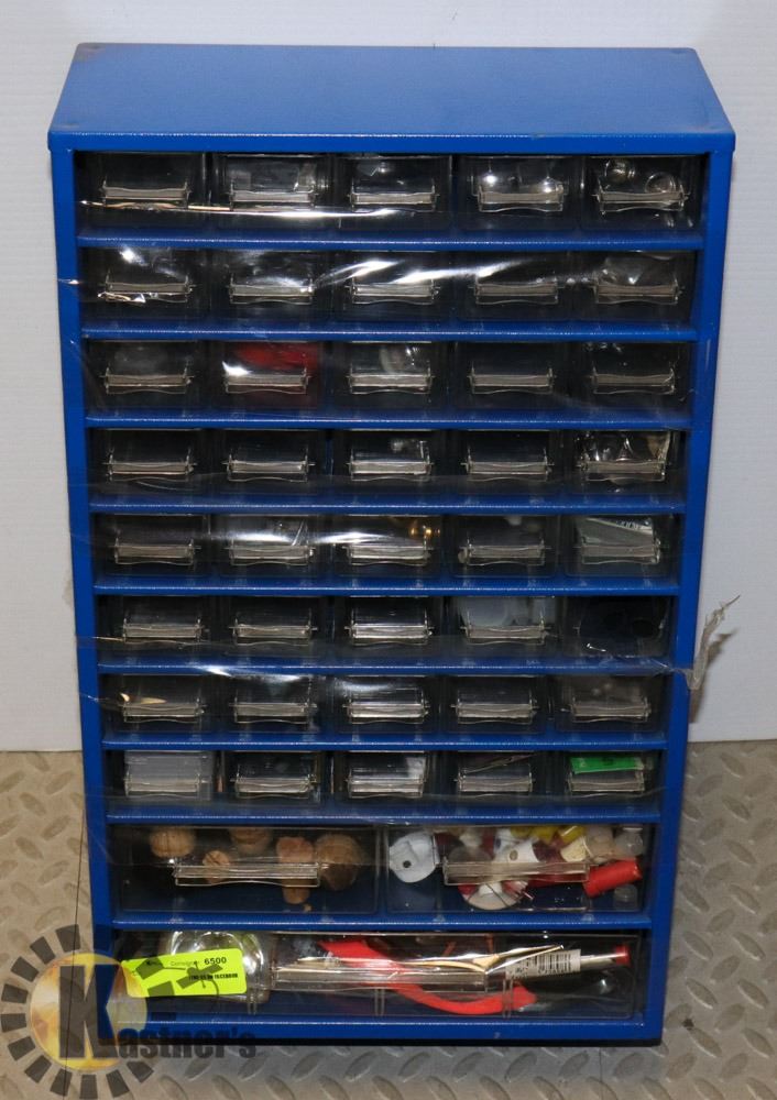 SHOP PARTS ORGANIZER WITH CONTENTS