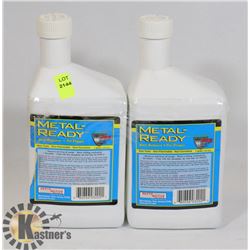 TWO BOTTLE OF METAL READY RUST REMOVER