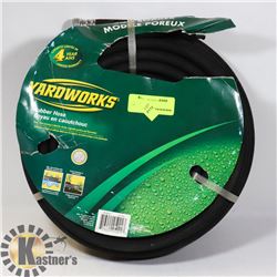 YARD WORKS 50' RUBBER GARDEN HOSE