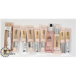 BAG OF REVLON FOUNDATION , PRIMER, AND MARCELLE