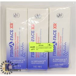 LOT OF 3 X 3oz SERIOUS SKIN CARE FIRMING GEL
