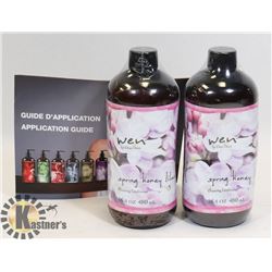 PAIR OF WEN SPRING HONEY CLEANSING CONDITIONER