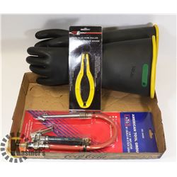 FLAT OF TOOLS INCLUDING 3 IN 1 INFLATOR, SPARK