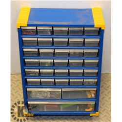 SHOP PARTS ORGANIZER WITH CONTENTS