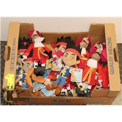 FLAT OF DISNEY JAKE NEVER LAND PIRATES PLUSHIES