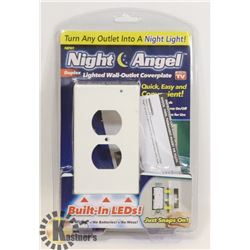 NEW NIGHT ANGEL LIGHTED WALL OUTLET COVER PLATE