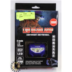 NEW 3 MODE LED HEADLAMP