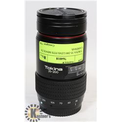 TOKINA 35-200 LENS FITS MINOLTA CAMERAS.