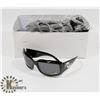 Image 1 : BOX OF BLACK CHANEL STYLE SUNGLASSES