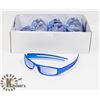 Image 1 : BOX OF VIBRANT METALLIC BLUE DESIGNER SUNGLASSES