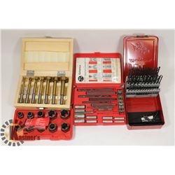 LOT OF ASSORTED DRILL BIT SETS