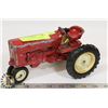 Image 1 : ERTL CO VINTAGE PRESSED TIN TRACTOR TOY.