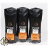 Image 1 : 3 PACK AXE DARK TEMPTATION BODY WASH 473ML BOTTLES