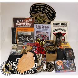 LOT OF HARLEY DAVIDSON COLLECTIBLES.