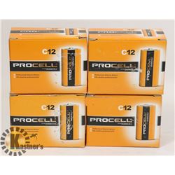 NEW LOT OF 4 PACKS OF 12 PROCELL