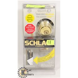 SEALED "SCHLAGE" BRASS SINGLE