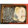 Image 1 : LOT OF CHAINS AND TIE DOWNS.