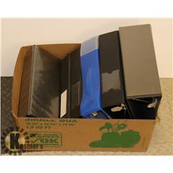 BOX WITH 6 QUALITY SCHOOL/OFFICE BINDERS