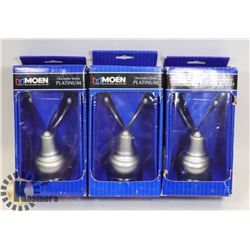 SEALED SET OF 3 MOEN PLATINUM
