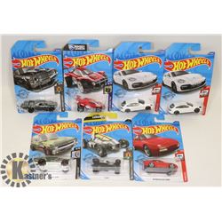 LOT OF 7 NEW COLLECTIBLE HOT WHEELS CARS