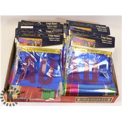 LOT OF FRINGE BANNERS