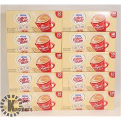 LOT OF 10 NESTLE COFFEE MATE COFFEE