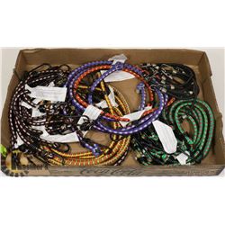 LOT OF ASSORTED HEAVY DUTY STRETCH CORDS.