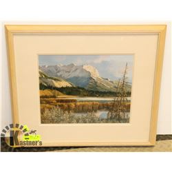 MEDIUM MOUNTAIN PAINTING.