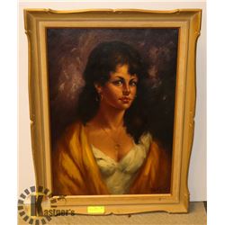 LARGE LADY PAINTING.