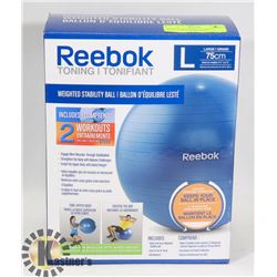 REEBOK WEIGHTED STABILITY BALL 75CM FOR HEIGHTS