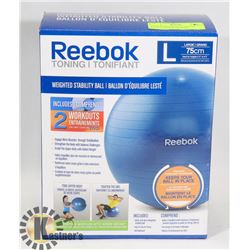 REEBOK WEIGHTED STABILITY BALL 75CM FOR HEIGHTS