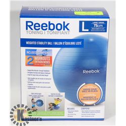 REEBOK WEIGHTED STABILITY BALL 75CM FOR HEIGHTS